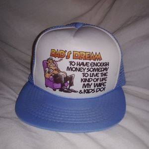 Vintage Dad's Dream Snapback Trucker Hat Adjustable